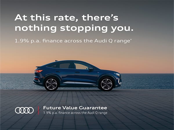 Audi 1.9% finance across q range