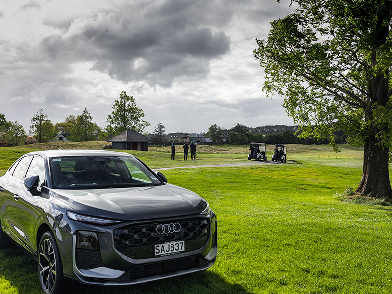 Audi on golf course