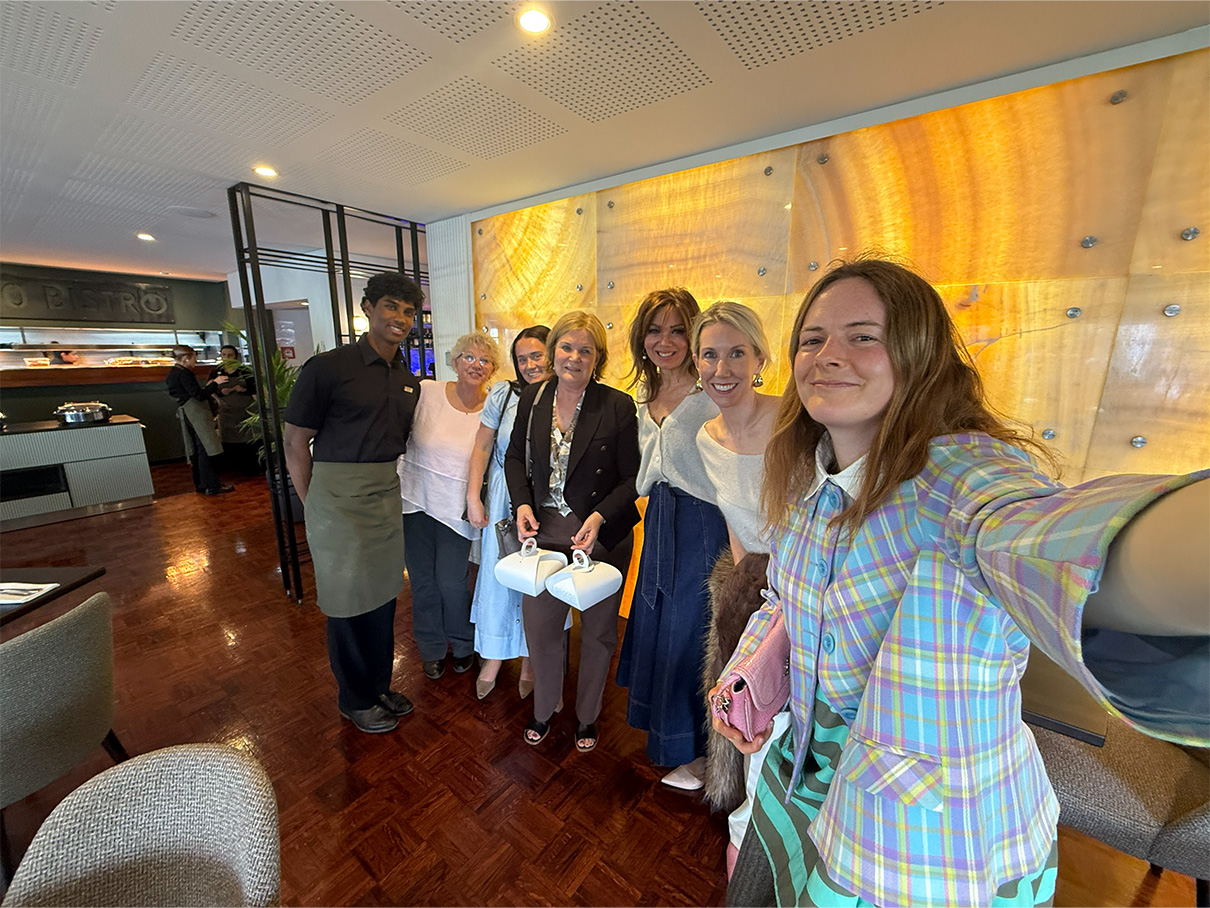Afternoon tea at the George selfie